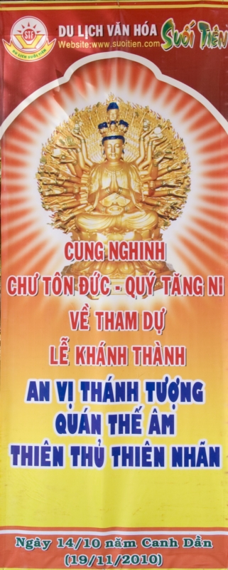 Đại lễ an vị thánh tượng Bồ Tát Quán Thế Âm lớn nhất Việt Nam tại Suối Tiên