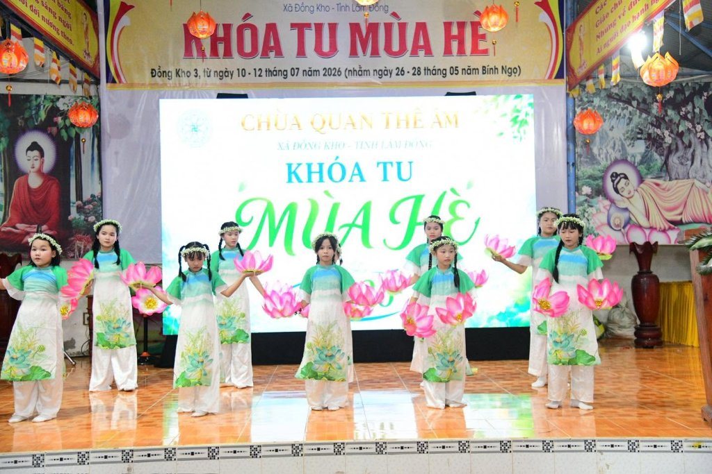 CHÙA QUAN THẾ ÂM: KHAI MẠC KHÓA TU MÙA HÈ 2026 - GIEO HẠT GIỐNG HIẾU HẠNH CHO TUỔI TRẺ