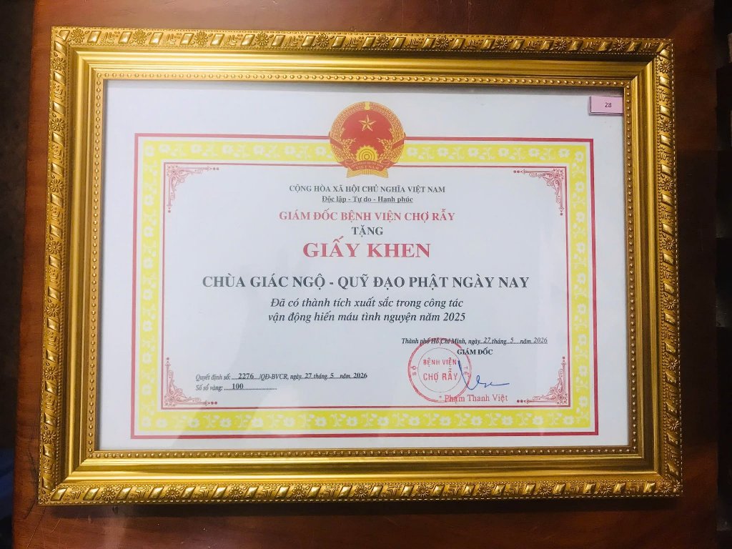 LAN TỎA THÔNG ĐIỆP “MỖI GIỌT MÁU CHO ĐI, MỘT CUỘC ĐỜI Ở LẠI”: CHÙA GIÁC NGỘ TỔ CHỨC KỲ HIẾN MÁU NHÂN ĐẠO LẦN THỨ 134