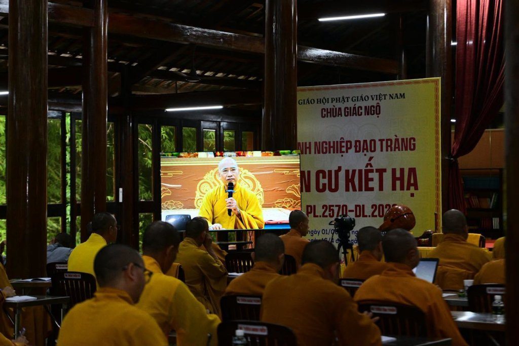 HT. THÍCH TÂM ĐỨC: TRAU DỒI GIỚI – ĐỊNH – TUỆ ĐỂ TĂNG TRƯỞNG ĐẠO LỰC TRONG MÙA AN CƯ