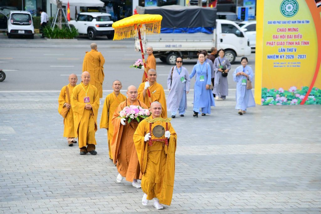 Hà Tĩnh: Không khí trang nghiêm, khẩn trương trước giờ khai mạc Đại hội đại biểu Phật giáo tỉnh lần thứ V, nhiệm kỳ 2026–2031