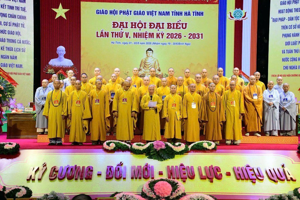 TT. THÍCH NHẬT TỪ THAM DỰ ĐẠI HỘI ĐẠI BIỂU GHPGVN TỈNH HÀ TĨNH LẦN THỨ V, NHIỆM KỲ 2026–2031