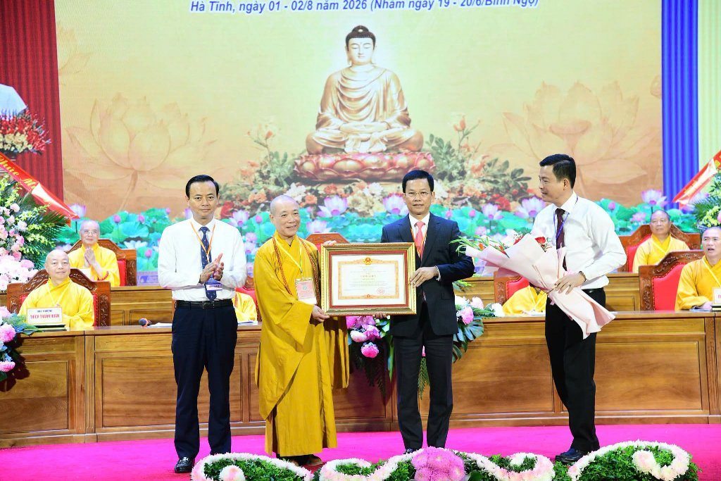 TT. THÍCH NHẬT TỪ THAM DỰ ĐẠI HỘI ĐẠI BIỂU GHPGVN TỈNH HÀ TĨNH LẦN THỨ V, NHIỆM KỲ 2026–2031