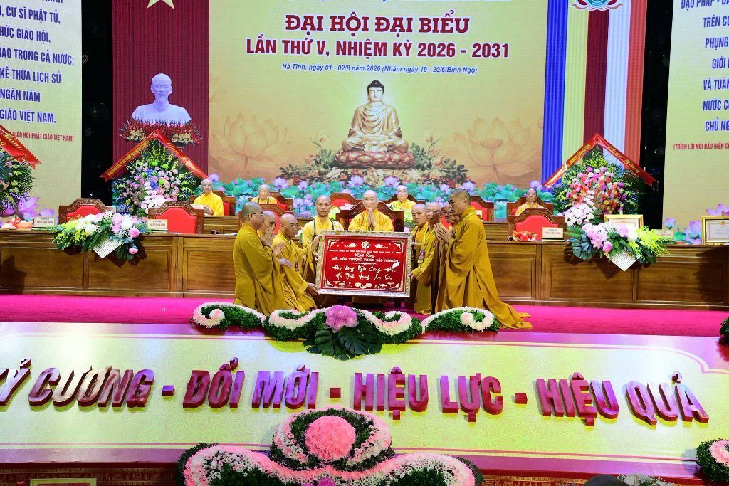 TT. THÍCH NHẬT TỪ THAM DỰ ĐẠI HỘI ĐẠI BIỂU GHPGVN TỈNH HÀ TĨNH LẦN THỨ V, NHIỆM KỲ 2026–2031