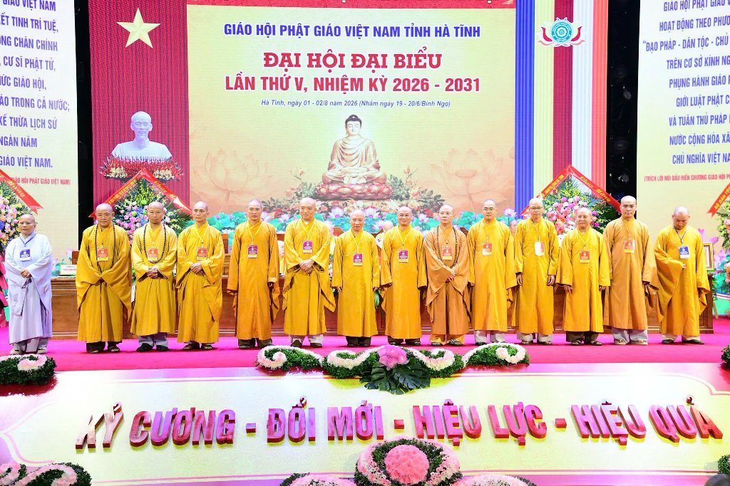 TT. THÍCH NHẬT TỪ THAM DỰ ĐẠI HỘI ĐẠI BIỂU GHPGVN TỈNH HÀ TĨNH LẦN THỨ V, NHIỆM KỲ 2026–2031