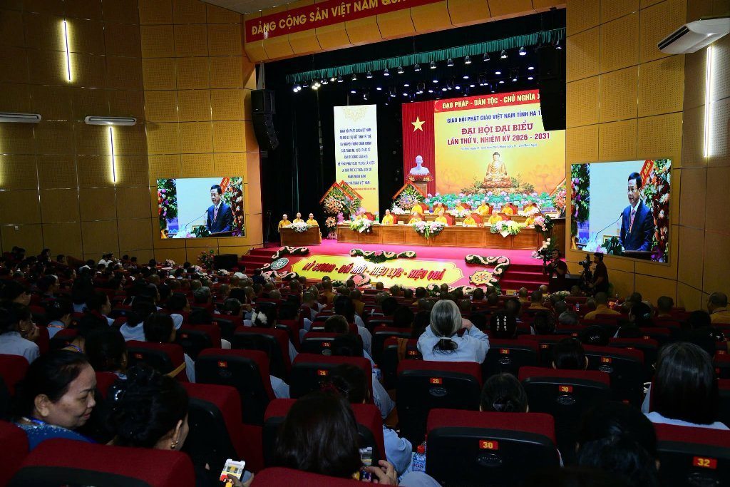 TT. THÍCH NHẬT TỪ THAM DỰ ĐẠI HỘI ĐẠI BIỂU GHPGVN TỈNH HÀ TĨNH LẦN THỨ V, NHIỆM KỲ 2026–2031