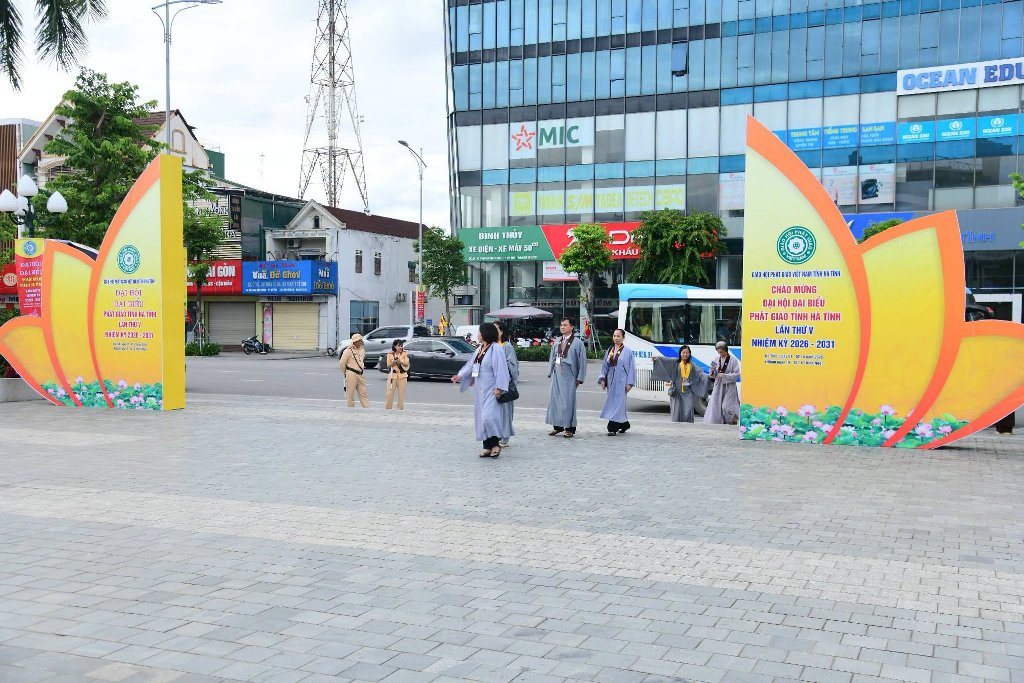 Hà Tĩnh: Không khí trang nghiêm, khẩn trương trước giờ khai mạc Đại hội đại biểu Phật giáo tỉnh lần thứ V, nhiệm kỳ 2026–2031