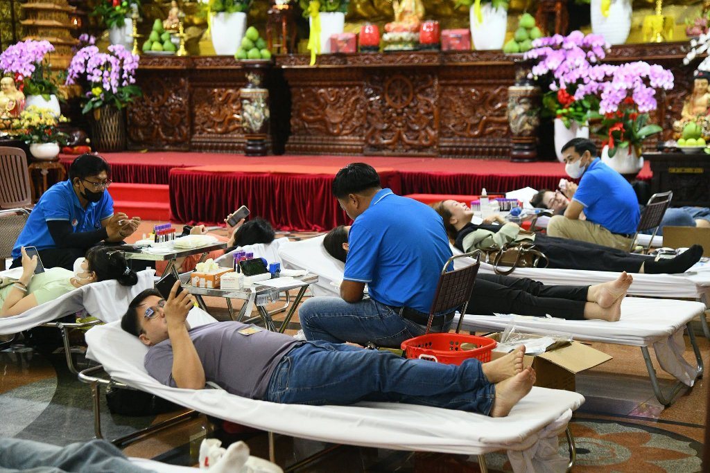 CHÙA GIÁC NGỘ TỔ CHỨC HIẾN MÁU NHÂN ĐẠO LẦN THỨ 137