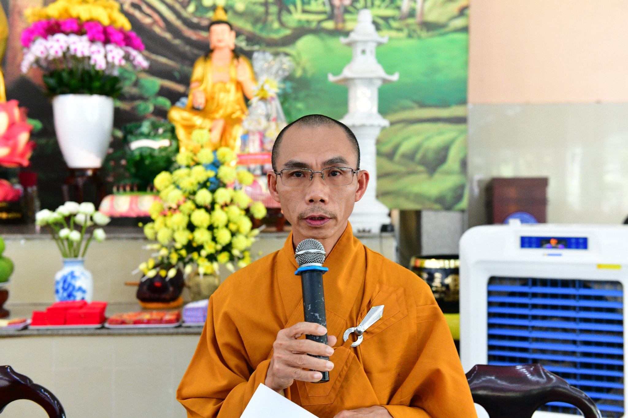 Phái đoàn Phật giáo tỉnh Đồng Tháp cúng dường 650 triệu đồng tại Trường hạ Học viện PGVN tại Tp. HCM