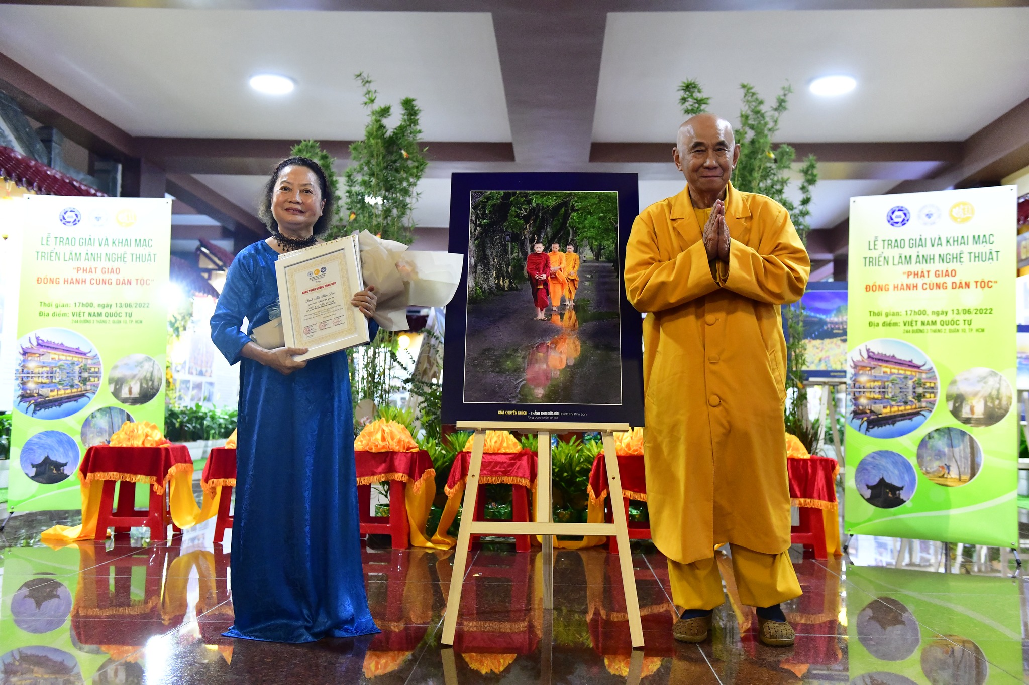 Lễ trao giải và Khai mạc Triển lãm ảnh nghệ thuật &quot;Phật giáo đồng hành cùng dân tộc&quot;