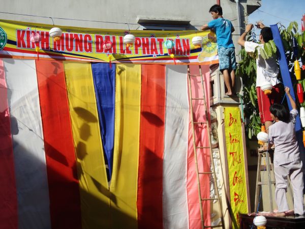 TP. HCM: Phật giáo huyện Hóc Môn tưng bừng chuẩn bị đón mừng ngày Phật đản sanh