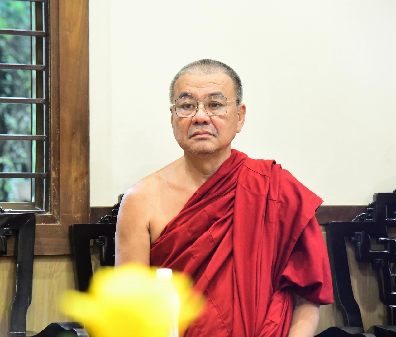 Cung thỉnh Đức Phó Pháp chủ Viên Minh chứng minh Hội thảo “Thiền Vipassana trong đời sống hiện đại”