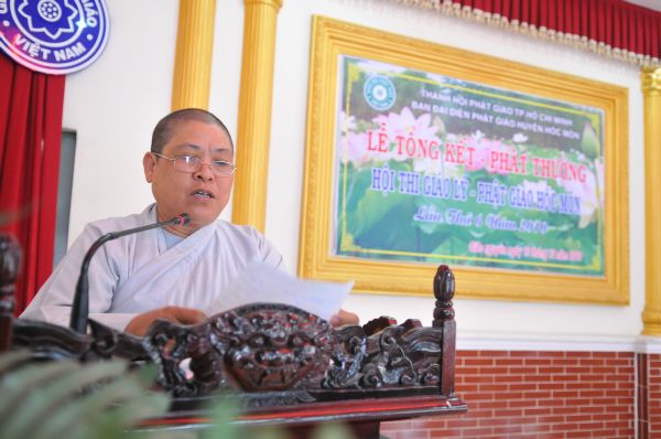 (ĐPNN) TP.HCM: Công bố kết quả và phát thưởng hội thi Giáo lý Phật giáo huyện Hóc Môn