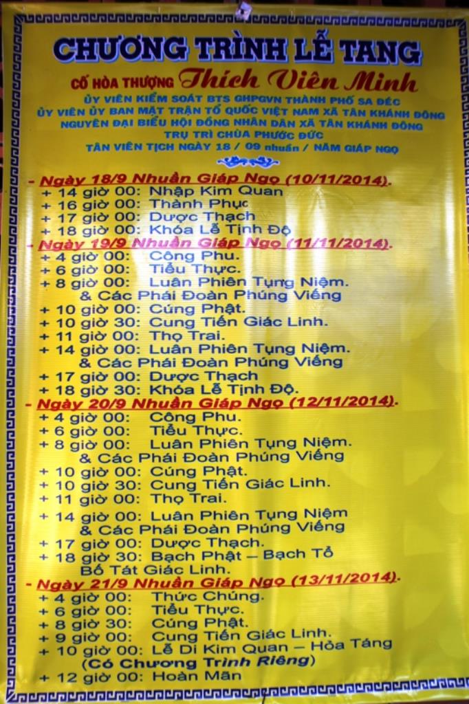 Đồng Tháp: BTS. Phật Giáo Viếng HT. Thích Viên Minh