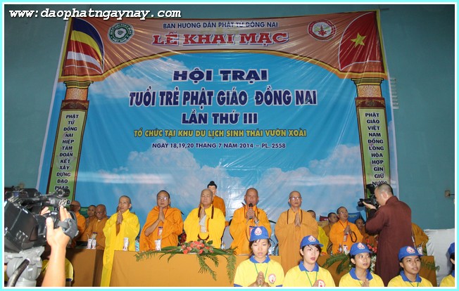 Đồng Nai: Khai Mạc Hội Trại Tuổi Trẻ Phật Giáo Đồng Nai - Lần Thứ III