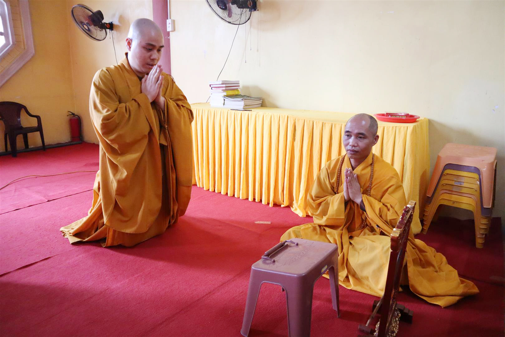 Chư Tăng trường hạ c&oacute; 21 vị. Chư Ni c&oacute; 81 vị.