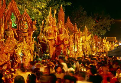 Thái Lan : Lễ hội truyền thống thắp nến Mùa Chay Phật giáo