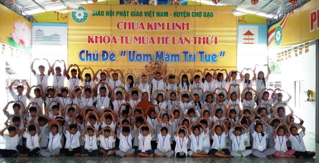 Tiền Giang: Khai mạc khóa tu mùa hè &quot;Ươm Mầm Trí Tuệ&quot;