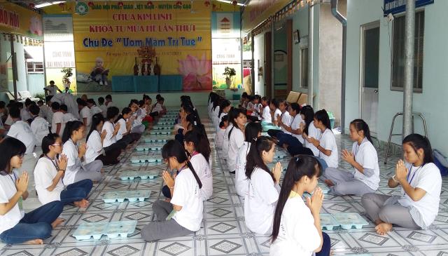 Tiền Giang: Khai mạc khóa tu mùa hè &quot;Ươm Mầm Trí Tuệ&quot;