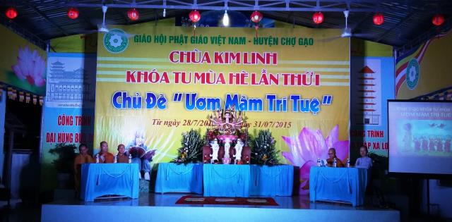 Tiền Giang: Khai mạc khóa tu mùa hè &quot;Ươm Mầm Trí Tuệ&quot;