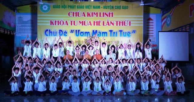 Tiền Giang: Khai mạc khóa tu mùa hè &quot;Ươm Mầm Trí Tuệ&quot;