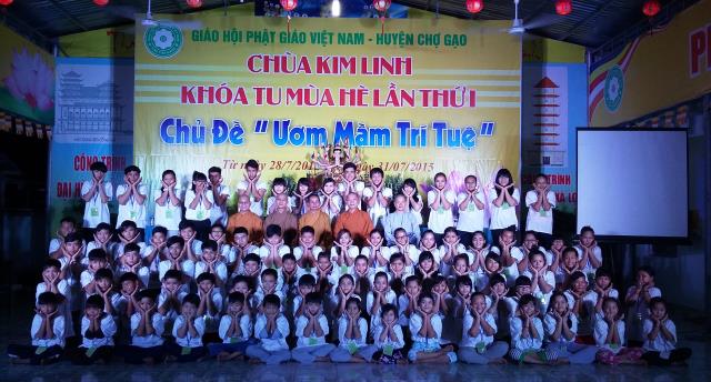 Tiền Giang: Khai mạc khóa tu mùa hè &quot;Ươm Mầm Trí Tuệ&quot;