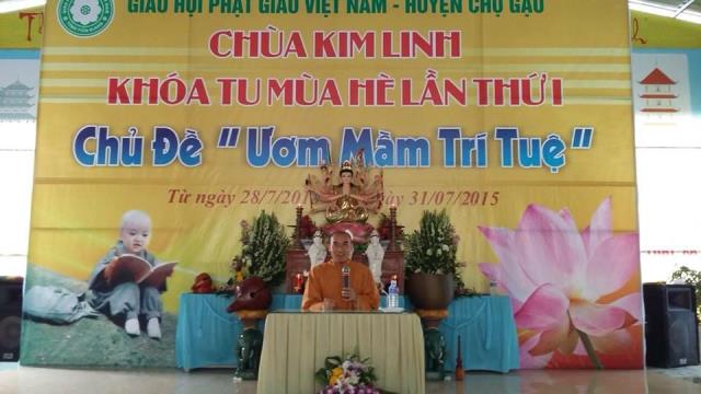 Tiền Giang: Bế mạc khóa tu mùa hè tại chùa Kim Linh