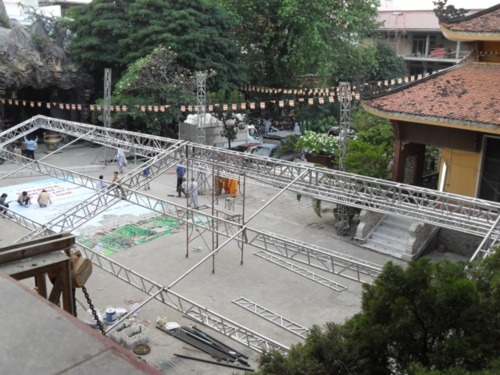Chùm ảnh: Sẵn sàng cho giờ khai mạc Hội nghị SakyaDhita