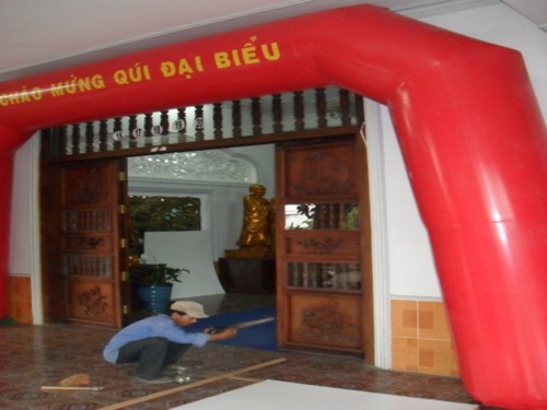 Chùm ảnh: Sẵn sàng cho giờ khai mạc Hội nghị SakyaDhita