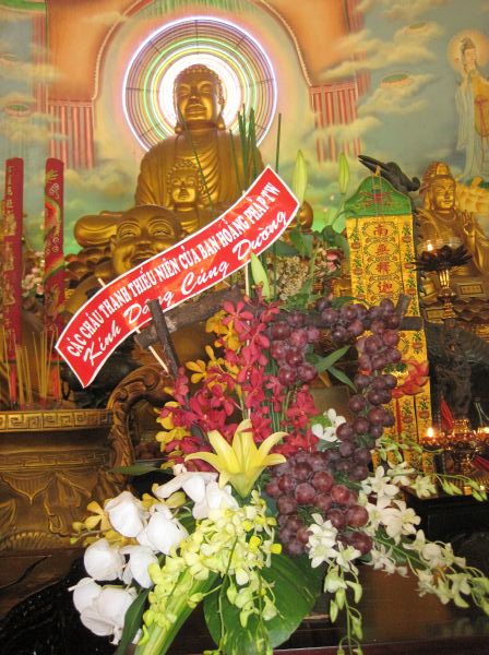Đoàn thanh Thiếu nhi, Thiếu niên Phật tử về đảnh lễ chư Tôn đức Giáo phẩm lãnh đạo GHPGVN