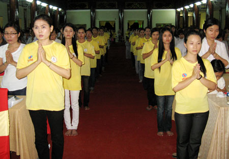 Kiên Giang: Chùa Phật Quang tri ân, ra mắt CLB Thanh niên Phật tử