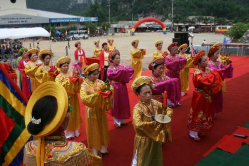 Chùm ảnh: nhộn nhịp hoạt động chào mừng Lễ động thổ chùa Phật Quang Sơn, tỉnh Lạng Sơn