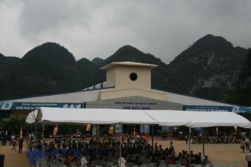 Chùm ảnh: nhộn nhịp hoạt động chào mừng Lễ động thổ chùa Phật Quang Sơn, tỉnh Lạng Sơn