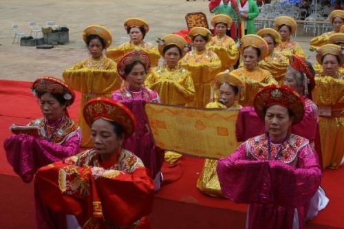 Chùm ảnh: nhộn nhịp hoạt động chào mừng Lễ động thổ chùa Phật Quang Sơn, tỉnh Lạng Sơn