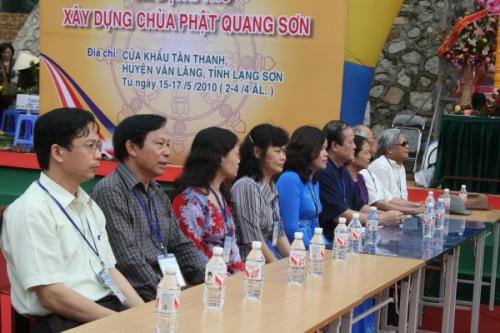 Chùm ảnh: nhộn nhịp hoạt động chào mừng Lễ động thổ chùa Phật Quang Sơn, tỉnh Lạng Sơn