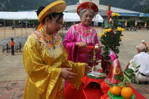 Chùm ảnh: nhộn nhịp hoạt động chào mừng Lễ động thổ chùa Phật Quang Sơn, tỉnh Lạng Sơn