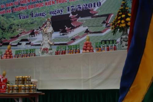 Chùm ảnh: nhộn nhịp hoạt động chào mừng Lễ động thổ chùa Phật Quang Sơn, tỉnh Lạng Sơn