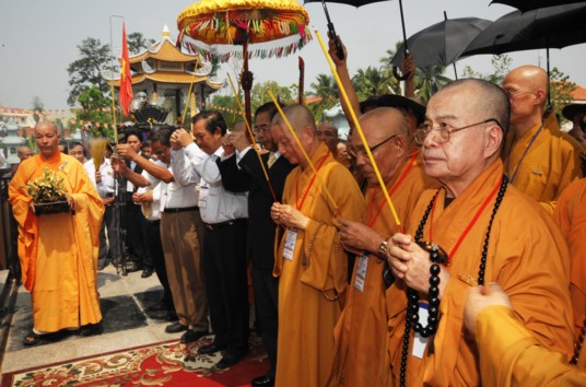 Chùm ảnh: Đại lễ khánh thành tượng Phật nhập Niết bàn dài nhất VN