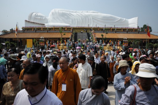 Chùm ảnh: Đại lễ khánh thành tượng Phật nhập Niết bàn dài nhất VN