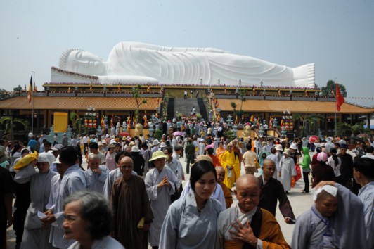 Chùm ảnh: Đại lễ khánh thành tượng Phật nhập Niết bàn dài nhất VN