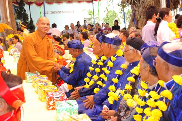 Lâm Đồng: Đại lễ Vu lan Báo hiếu và mừng thọ 600 cụ tại chùa Giác Hải