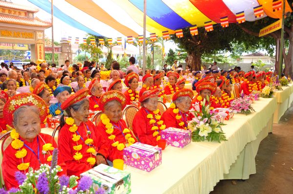 Lâm Đồng: Đại lễ Vu lan Báo hiếu và mừng thọ 600 cụ tại chùa Giác Hải