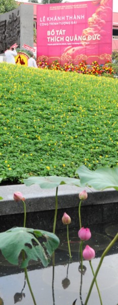 TP.HCM: Khánh thành tượng đài Bồ tát Thích Quảng Đức