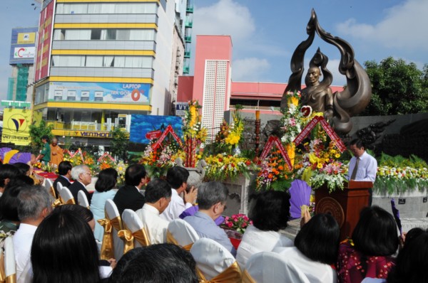 TP.HCM: Khánh thành tượng đài Bồ tát Thích Quảng Đức