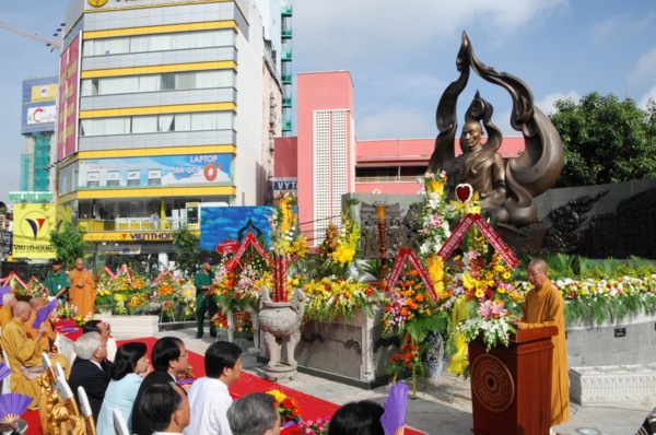 TP.HCM: Khánh thành tượng đài Bồ tát Thích Quảng Đức