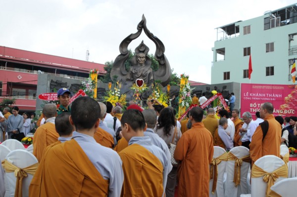 TP.HCM: Khánh thành tượng đài Bồ tát Thích Quảng Đức