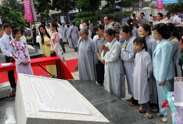 TP.HCM: Khánh thành tượng đài Bồ tát Thích Quảng Đức