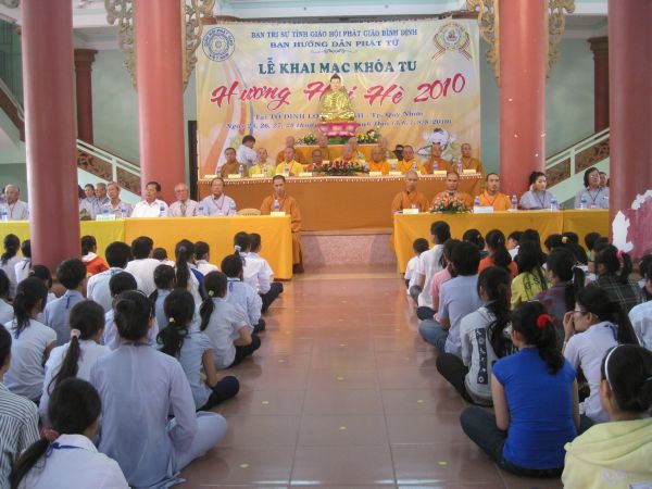 Bình Định – Chính thức khai mạc khóa tu Hương hội hè lần IV 2010