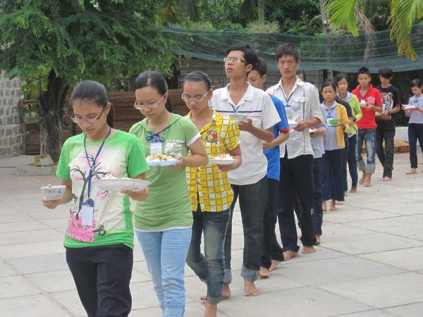 Chùm ảnh sinh hoạt ngày thứ ba khóa tu Hương hội hè - Bình Định