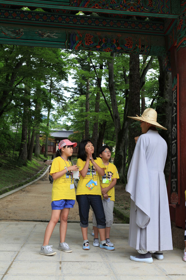 Hình ảnh  khóa tu mùa Hè cho Thanh thiếu niên  tại Tổ đình Hải Ấn Cổ Tự (Haeinsa) Hàn Quốc